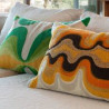 Coussin coton brodé
